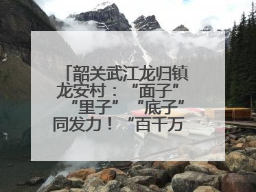 韶关武江龙归镇龙安村：“面子”“里子”“底子”同发力！“百千万工程”激活乡村新动能