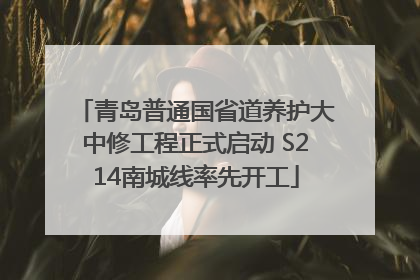 青岛普通国省道养护大中修工程正式启动 S214南城线率先开工