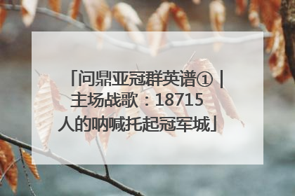 问鼎亚冠群英谱①｜主场战歌：18715人的呐喊托起冠军城