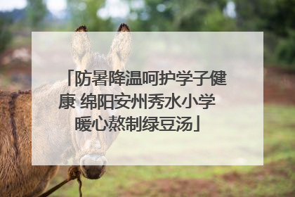 防暑降温呵护学子健康 绵阳安州秀水小学暖心熬制绿豆汤