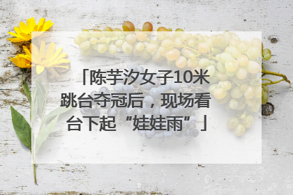 陈芋汐女子10米跳台夺冠后，现场看台下起“娃娃雨”