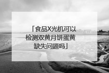 食品X光机可以检测双黄月饼蛋黄缺失问题吗
