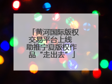 黄河国际版权交易平台上线 助推宁夏版权作品“走出去”