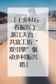 （乡村行·看振兴）浙江天台：共富工坊“双引擎”驱动乡村振兴路