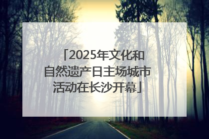 2025年文化和自然遗产日主场城市活动在长沙开幕