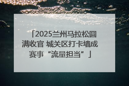 2025兰州马拉松圆满收官 城关区打卡墙成赛事“流量担当”