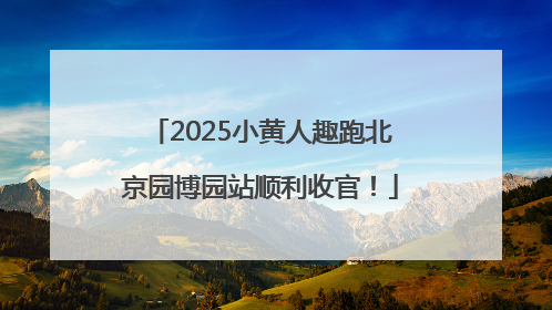2025小黄人趣跑北京园博园站顺利收官！