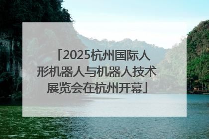 2025杭州国际人形机器人与机器人技术展览会在杭州开幕