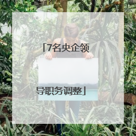 7名央企领导职务调整