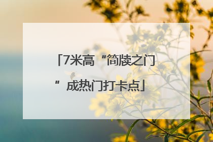7米高“简牍之门”成热门打卡点